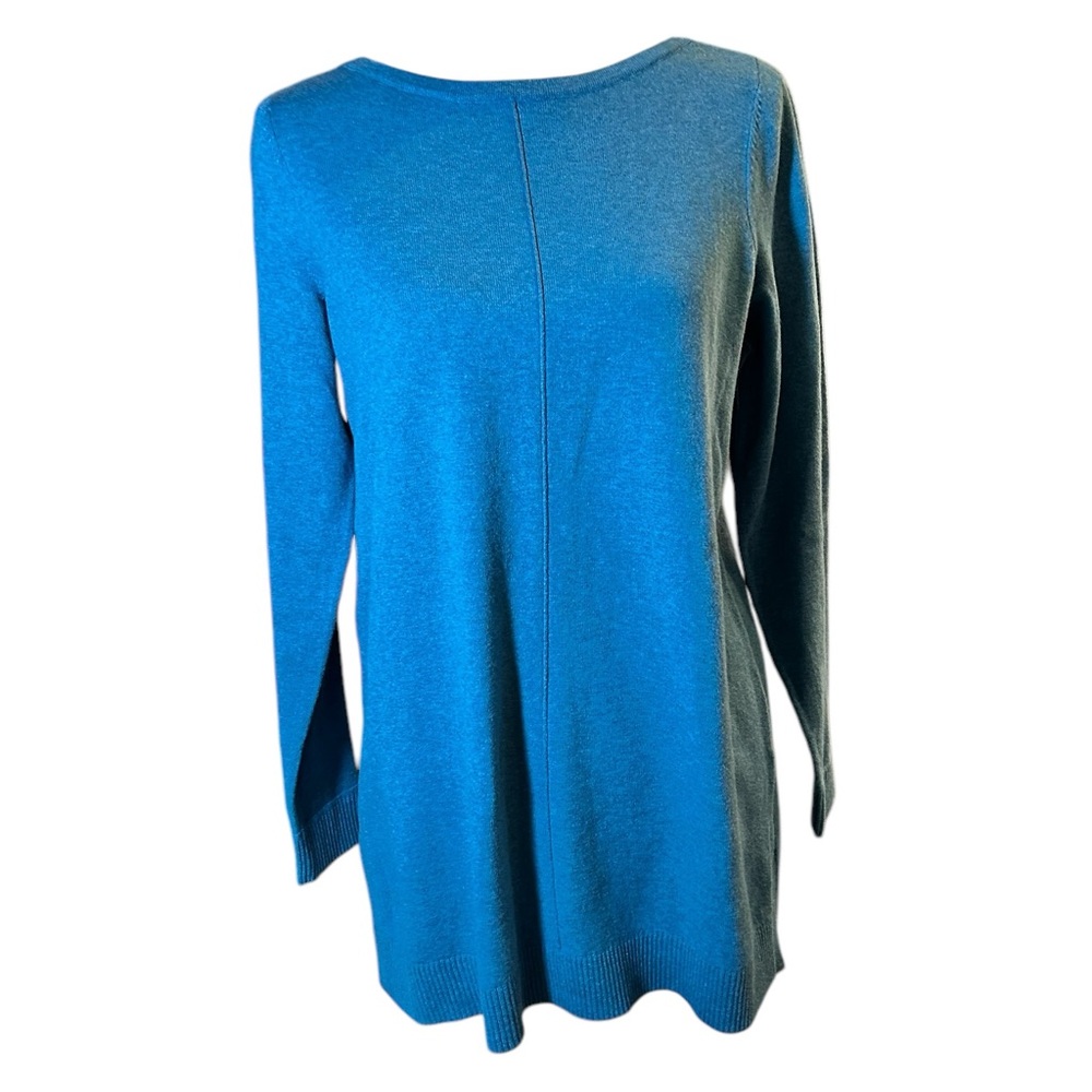 J.Jill Blue Green Crew Neck Long Sweater🆕